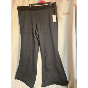 Women's LOVEFOOL Black Wide Leg Pants Plus Size 3X